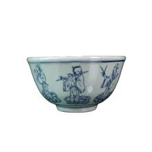 China Old Folk Porcelain Blue And White Porcelain Bowl 2024 - buy cheap