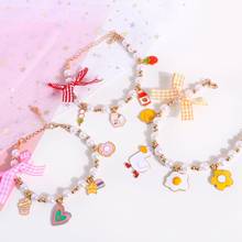 Cat Collar with Pearl and Flower Pendant Adjustable Safety Charm Kitten Collars Cute Lovely Necklace for Pets Puppy Dogs 2024 - buy cheap