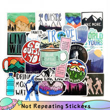 10/50pcs/lot Outdoor Travel Sticker Hiking Adventure For Laptop Luggage Refrigerator Notebook Laptop Toy Sticker Moto Skateboard 2024 - buy cheap