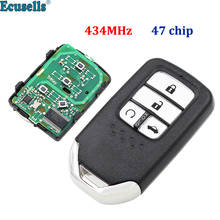 Smart Remote Key Fob 4 Button 434MHz 47 Chip for Honda new Civic 2015 2016 Odyssey with HON66 uncut blade 2024 - buy cheap