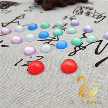 50pcs 4 6 8 10 12mm Round Plastic Cabochon Beads Multicolors Flatback Resin Faux Cat Eye Bead fit DIY Earring Base Jewelry Craft 2024 - buy cheap