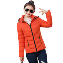Jaqueta com capuz feminina, casaco solto de algodão acolchoado plus size para outono e inverno 2024 - compre barato