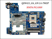 High Quality Motherboard For Lenovo Ideapad G580 Laptop Motherboard QIWG5_G6_G9 LA-7982P SLJ8E HM76 PGA989 DDR3 100% Tested 2024 - купить недорого