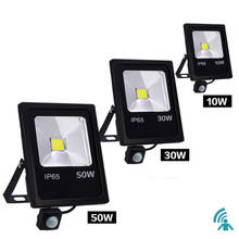 10W 30W 50W LED Flood Light 220V 240V PIR Motion Sensor LED Spotlight IP65 Waterproof Outdoor Floodlight for Garden Street Light 2024 - buy cheap