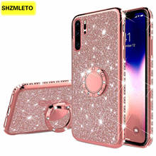 Чехол-подставка с кольцом-бриллиантом для iphone 12 Mini 11 Pro XS MAX X XR SE2 SE 2020 6 6S 7 8 Plus 12Pro 11Pro XSMAX, блестящий чехол 2024 - купить недорого