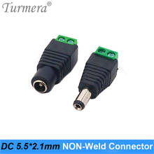 Turmera 5.5*2.1mm DC Connector Power Jack Adapter Plug Cable Connector for Screwdiver Battery and 3528/5050/5730 Led Strip Light 2024 - buy cheap