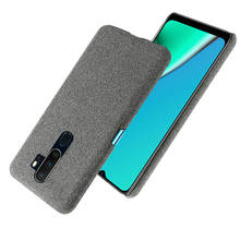 Slim Cloth Texture Cover For OPPO A5 2020 A9 2020 A11X Case Fabric Ultrathin Antiskid Anti-fall Capa for OPPO A5 2020 A9 2020 2024 - buy cheap