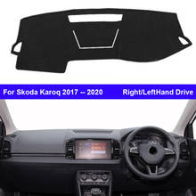 Protetor de painel de carro para skoda karoq 2017 a 2020, manopla esquerda e direita, 1 peça 2024 - compre barato
