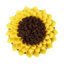 Pet Dog Snuffle Mat Nose Smell Training Sniffing Pad Slow Feeding Bowl Food Dispenser Relieve Stress Sunflower Puzzle 2024 - buy cheap