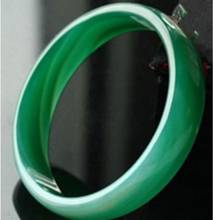 Free shipping NATURAL GREEN JADEite BANGLE BRACELET 60mm jade 2024 - buy cheap