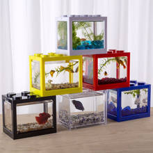 Mini pecera apilable para acuario, tanque de alimentación de hormiga ligera, Mini caja de reptiles, accesorios de decoración de escritorio 2024 - compra barato