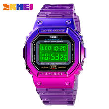 SKMEI-relojes militares para mujer, cronógrafo Digital LED colorido, deportivo, resistente al agua 2024 - compra barato