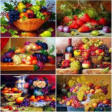 Full Square Round Drill Diamond Embroidery 5D Diamond Paintings Cross Stitch Fresh Fruit Picture With Rhinestones Diamond Mosaic 2024 - buy cheap