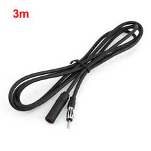 UXCELL Car Black 3 Meters Long Male To Female Radio Antenna Adapter Extension Cable 2024 - buy cheap