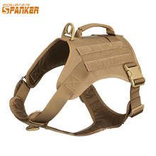 EXCELLENT ELITE SPANKER Tactical Dog Harness  Outdoor Training Molle Dog Clothes Adjustable Large and Small Dog for Dog Vest 2024 - buy cheap