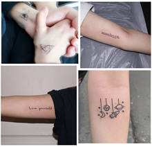 32 шт., временные водостойкие татуировки-наклейки для мужчин и женщин 2024 - купить недорого