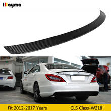 For AMG Style Carbon Fiber rear trunk spoiler For Benz CLS Class CLS250 CLS350 CLS63 W218 2012 - 2017 Car rear wing spoiler 2024 - buy cheap