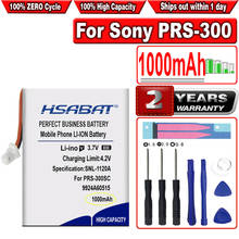 HSABAT 1000 мА/ч, Батарея для Sony PRS-300 1-756-769-31 9702A50844 9924A60515 LIS1382 (ы) PRS-300BC PRS-300RC PRS-300SC 2024 - купить недорого