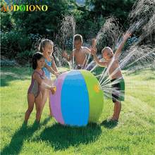 Pelota inflable de PVC para niños, juguete de playa con PULVERIZADOR DE AGUA para deportes al aire libre, césped, juego de verano 2024 - compra barato