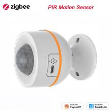 Датчик движения Tuya ZigBee PIR, встроенный датчик температуры и влажности, управление через приложение 2024 - купить недорого