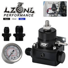 LZONE - AN8 high EFI pressure fuel regulator w/ boost -8AN 8/8/6 PQY Fuel Pressure Regulator with gauge JR7855 2024 - buy cheap