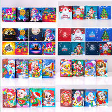 8 pçs 5d diy forma especial diamante mosaico pintura diamante cartões de natal cartões postais aniversário presente natal 2024 - compre barato