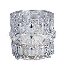 Europa cristal tealight castiçais mesa de casamento peças centrais da sala de jantar natal casa decorativa vela lanterna 2024 - compre barato