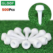 Bola de golfe macia 500 peças = 10 conjuntos, acessórios de suporte para unhas bola de plástico, suporte para golfer auxiliares de treinamento branco 2024 - compre barato