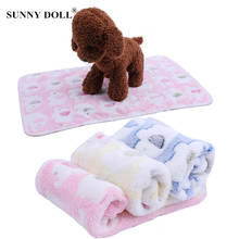 Thickened Pet Pad Dog Bed Cushion Soft Coral Fleece Print Warm Pet Blanket Sleeping Bed Cover Mat For Small Medium Big Dog Cat 2024 - buy cheap