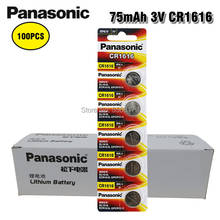 100PCS Panasonic CR1616 cr 1616 ECR1616 GPCR1616 Button Cell Battery For Watch Car Remote Key 3v Lithium Battery 2024 - buy cheap