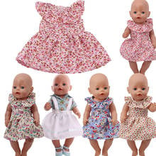 Кукла Красивая юбка в крапинку подходит 18 дюймов американская кукла; Большие размеры 40-43 см для ухода за ребенком для мам Одежда для новорожденных/малышей аксессуары для детей фестиваль подарок на день рождения 2024 - купить недорого