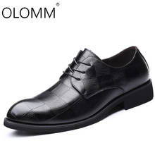 Outono Novos Sapatos de Couro de Negócios De Couro Dos Homens Aumentando Sapatos Zapatos De Hombre Sapatos de Couro Vestido Formais 2024 - compre barato
