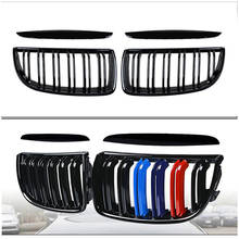 For BMW E90 2005 2006 2007 Racing Grills Modified grille Exterior Parts Double Line Grille Car Styling 2024 - buy cheap