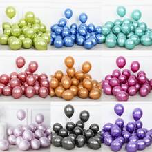 Balões de látex de pérola brilhante, balões de metal cromado espesso, cores metálicas de hélio, bolas de ar, globos, decoração de festa de aniversário com 10 peças 2024 - compre barato