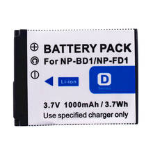 Paquete de batería de cámara de ion de litio tipo D, NP-BD1 para Sony CyberShot, DSC-G3, T300 2024 - compra barato