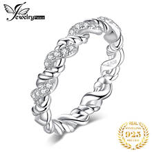 JewelryPalace Infinity 925 Sterling Silver Cubic Zirconia Ring Stakable Wedding Band Promise Anniversary Eternity Ring for Women 2024 - buy cheap
