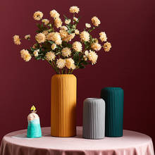 Vaso de cerâmica nordic decoração casa vasos para flores sala estar decoração flores vaso para arranjo de flores presentes 2024 - compre barato