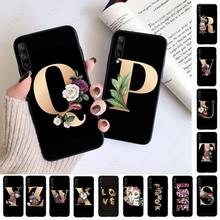 Letter Alphabet Flowers Print Floral Phone Cover For Samsung Galaxy A51 A71 A21S A10S A20E A30 A40 A50 A70 A11 A40 M31 M30S Case 2024 - buy cheap