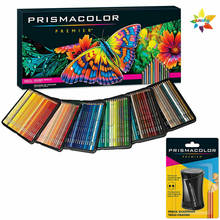 Prismacolor-kit de lápis de cor 150 original com afiador, kit de arte, presente, artista premier, madeira, núcleo macio, eua 2024 - compre barato