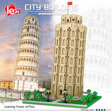 Micro Bricks Mini Blocks Architecture Sets Model Building Kits Kids Toys Creator Expert Italy Leaning Tower of Pisa Classic City 2024 - buy cheap