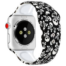 Ремешок для Apple watch band 42 мм/38 мм correas 4 44 мм 40 мм силиконовый iwatch series 3 2 1 спортивный браслет наручные часы аксессуары 2024 - купить недорого