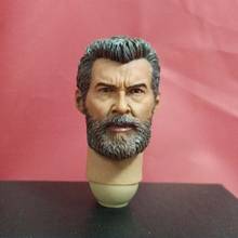 1/6 Scale Logan Head Sculpt with Neck Wolverine 3 Head Carving Model Toy for 12in Action Figure Accessories Toy 2024 - buy cheap