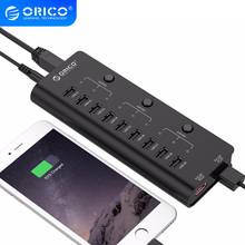 ORICO High Speed USB Hub Multi 9 Ports USB 2.0 Hub Splitter With ON/OFF Switch EU US AU UK Power Adapter For Mac OS Laptop PC 2024 - buy cheap