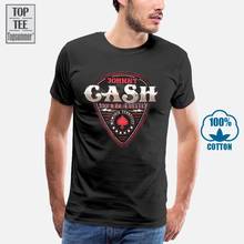 Camiseta negra con imagen de hombre en negro de Johnny efectivo Red Spade, camiseta nueva Oficial, Camiseta ajustada con letras impresas 2024 - compra barato