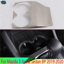 For Mazda 3 Axela Sedan BP 2019 2020 Stainless Steel Front Center Console Cup Drink Holder Cover Trim Bezel 2024 - buy cheap