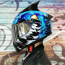 Casco de carreras de cara completa para motocicleta, doble lente, aprobado por DOT 2024 - compra barato