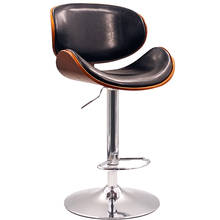 Solid wood back Nordic bar stool home modern minimalist bar chair lift rotating front desk high stool bar stool 2024 - buy cheap