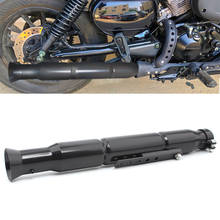 Silenciador de tubo de escape Retro para motocicleta, accesorios para Harley, Cruiser, Bobber, Chopper, Cafe, Racer, Universal, color negro 2024 - compra barato