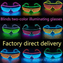 Luminous Led Glasses Halloween Decoration Glowing Neon Party Flashing Light Glow in the dark Glowing Sunglasses Party Supplies 2024 - buy cheap