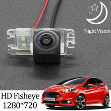 Owtosin-cámara de visión trasera para coche, accesorio de aparcamiento, ojo de pez, HD 1280x720, para Ford Fiesta MK6 2008 2009 2010 2011 2012 2013 2014 2024 - compra barato